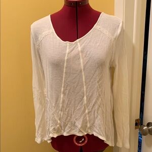 Kenzie Elegant White Long Sleeve Top